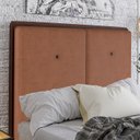 Ver imagem 2 de Cabeceira Casal 138 cm Lizz Veludo Terracota Soon