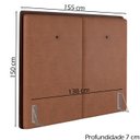 Ver imagem 4 de Cabeceira Casal 138 cm Lizz Veludo Terracota Soon