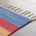 Ver imagem 3 de Tapete Indiano Retangular Algodão D4 Kilim 100x140cm Niazitex