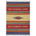 Ver imagem 1 de Tapete Indiano Retangular Algodão D4 Kilim 100x140cm Niazitex