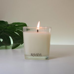 Vela Aromática Premium Quadrada com Tampa de Madeira