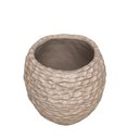 Ver imagem 2 de Vaso de Ceramica Marrom com Texturas 21cm