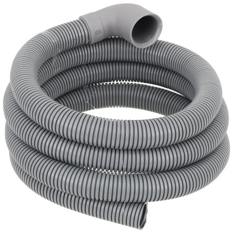 Mangueira Saída Água Máquina De Lavar Universal 2m Metros Cinza | Ledmang