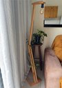 Ver imagem 3 de Luminária Perola Madeira Minimalista Quarto Sala Leitura Modelo Pelicano