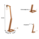 Ver imagem 5 de Luminária Perola Madeira Minimalista Quarto Sala Leitura