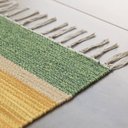Ver imagem 2 de Tapete Indiano Retangular Algodão Listrado D6 Kilim Niazitex 60cmx1,80M