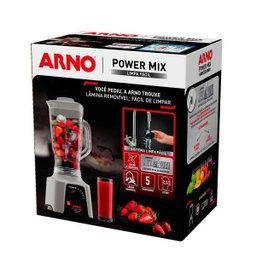 Liquidificador Arno Power Mix, 550W, Cinza Claro, Lq31, 220V - 5