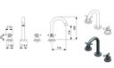 Ver imagem 2 de Misturador de Cozinha Mesa Bica Movel Celite One Cromada B5014ckcrb - Celite