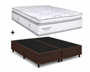 Ver imagem 3 de Cama Base King Marrom Colchao King New Freedom Molas Ensacadas 193x203 - Ortobom