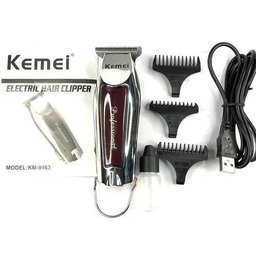 Maquina De Acabamento Cabelo Barba Profissional Sem Fio Kemei Km-9163 Bivolt - 2
