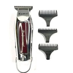 Maquina De Acabamento Cabelo Barba Profissional Sem Fio Kemei Km-9163 Bivolt - 1