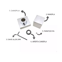 Ver imagem 4 de Acabamento Registro Quadrado Luxo Metal Cromo Padrão Deca Cromado