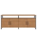 Ver imagem 3 de Balcão Industrial 135cm 4 Portas Freijó/preto Fosco - Dalla Costa