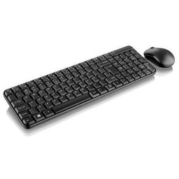 Teclado MultimÃdia + Mouse sem Fio 2.4GHz 1000dpi Preto Mul - 1