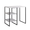Ver imagem 2 de Aparador Adega Industrial Bar Barzinho Bourbon Aço Preto e Branco 80 Cm