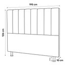 Ver imagem 4 de Cabeceira Cama Box Casal King Size Cora 195cm Suede Terracota - Desk Design