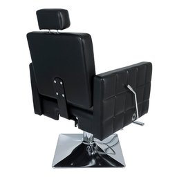 Cadeira Hidráulica Reclinável Barbeiro Salão Pelegrin PEL-006A Preto - 5