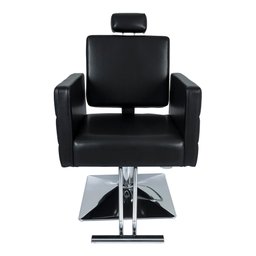 Cadeira Hidráulica Reclinável Barbeiro Salão Pelegrin PEL-006A Preto - 1