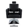 Cadeira Hidráulica Reclinável Barbeiro Salão Pelegrin PEL-006A Preto - 1