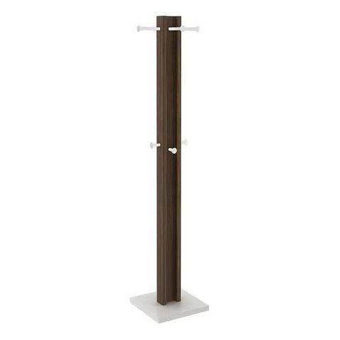 Cabideiro Nogal/branco Tecnomobili Az1018 Cor: Nogal/branco