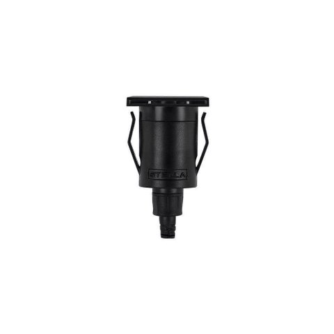 Balizador de Solo Led Stella Way Side 2 Fachos 1,5w Bivolt Preto - 3000k - Luz Amarela