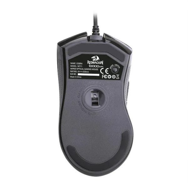 Mouse Gamer 10000DPI Cobra LED RGB Redragon M711 - 5