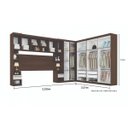 Ver imagem 4 de Guarda-Roupa com Cabeceira Casal 14 Portas Star Poliman Móveis