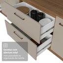 Ver imagem 6 de Balcão de Cozinha 80 cm 2 Gavetas (sem Tampo) Rustic/Crema Agata Madesa