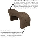 Ver imagem 5 de Maca Estética Estofada Reclinável Ergonômica Suede Eliana:marrom