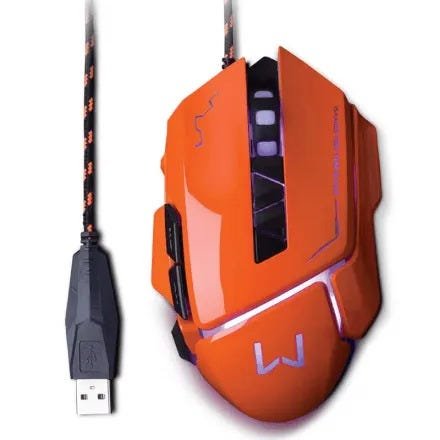 Mouse Gamer 3200 DPI Vermelho USB Warrior - MO263 - 4