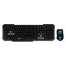 Kit Teclado e Mouse Gamer Usb Preto Brave Oex Game - 1