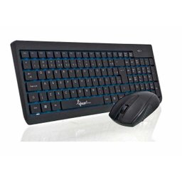 Kit Teclado e Mouse Wireless Iluminado Knup KP-2012 - 1