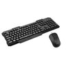 Kit Teclado e Mouse USB Preto Discover Newlink - 1