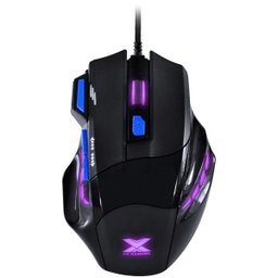 MOUSE GAMER VX GAMING BLACK WIDOW 2400 DPI AJUSTAVEL E 06 BOTÕES PRETO COM AZUL USB - GM104 - 2