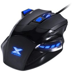 MOUSE GAMER VX GAMING BLACK WIDOW 2400 DPI AJUSTAVEL E 06 BOTÕES PRETO COM AZUL USB - GM104 - 1