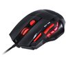 MOUSE GAMER VX GAMING BLACK WIDOW 2400 DPI AJUSTAVEL E 06 BOTOES PRETO COM VERMELHO USB - GM102 - 5
