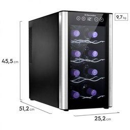Adega de Vinhos ACB08 Painel Touch 8 Garrafas Electrolux - 9