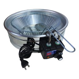 Fritadeira Elétrica Tacho Industrial Inox Redonda 7l Fritura - 1