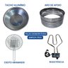 Fritadeira Elétrica Tacho Industrial Inox Redonda 7l Fritura - 6