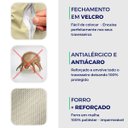 Ver imagem 4 de 2 Fronhas Protetoras Cor Bege Napa Premium Hospitalar Velcro