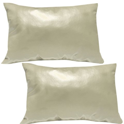 2 Fronhas Protetoras Cor Bege Napa Premium Hospitalar Velcro