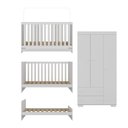 Ver imagem 6 de Quarto Infantil com Berço Colchão Incluso e Guarda-roupas Algodão Doce Multimóveis Mp4248