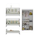 Ver imagem 5 de Quarto Infantil com Berço Colchão Incluso e Guarda-roupas Algodão Doce Multimóveis Mp4248