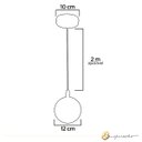 Ver imagem 5 de Pendente Bolinha Urano Cristal Dourado 7w Led 3200k Branco Quente Bivolt