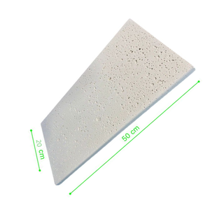 Borda Atérmica Piscina 50x20x1,5cm Malibu Cinza - Areia de Quartzo