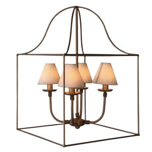 Luminária de Ferro Ouro Velho Com Cúpula algodão Rustico Libertas Rosas Artesanato Quadrado Dourado