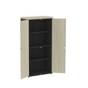 Ver imagem 5 de Armario Alto 02 Portas Pivotante 79,2cm x 161,1 Cinza/Castanheira/Preto