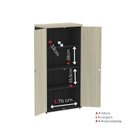 Ver imagem 7 de Armario Alto 02 Portas Pivotante 79,2cm x 161,1 Cinza/Castanheira/Preto