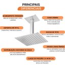 Ver imagem 5 de Ducha para Banheiro Teto Cubit Meber Metais