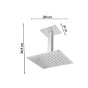 Ver imagem 3 de Ducha para Banheiro Teto Cubit Meber Metais